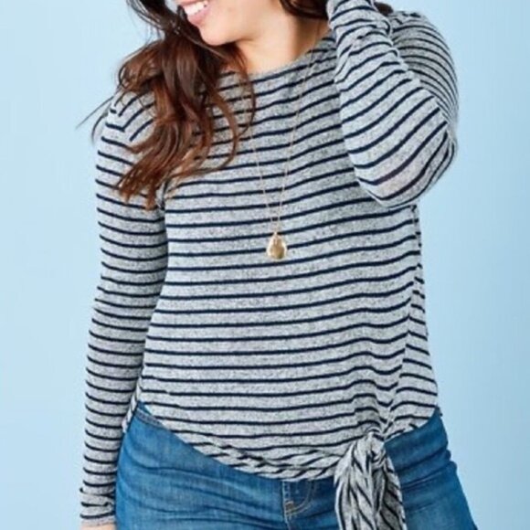 Stella & Dot stripe Top size M - Picture 1 of 4